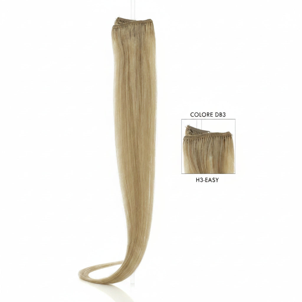 DI BIASE HAIR - Extension Clip 3 pezzi - 60 gr | DB3 Biondo Dorato