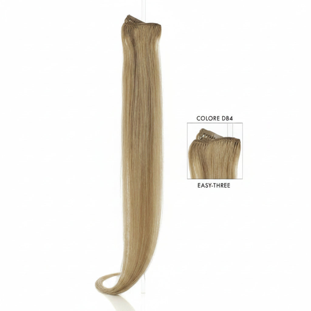 DI BIASE HAIR - Extension Clip 1 pezzo - 22 gr | DB4 Biondo Chiaro Dorato