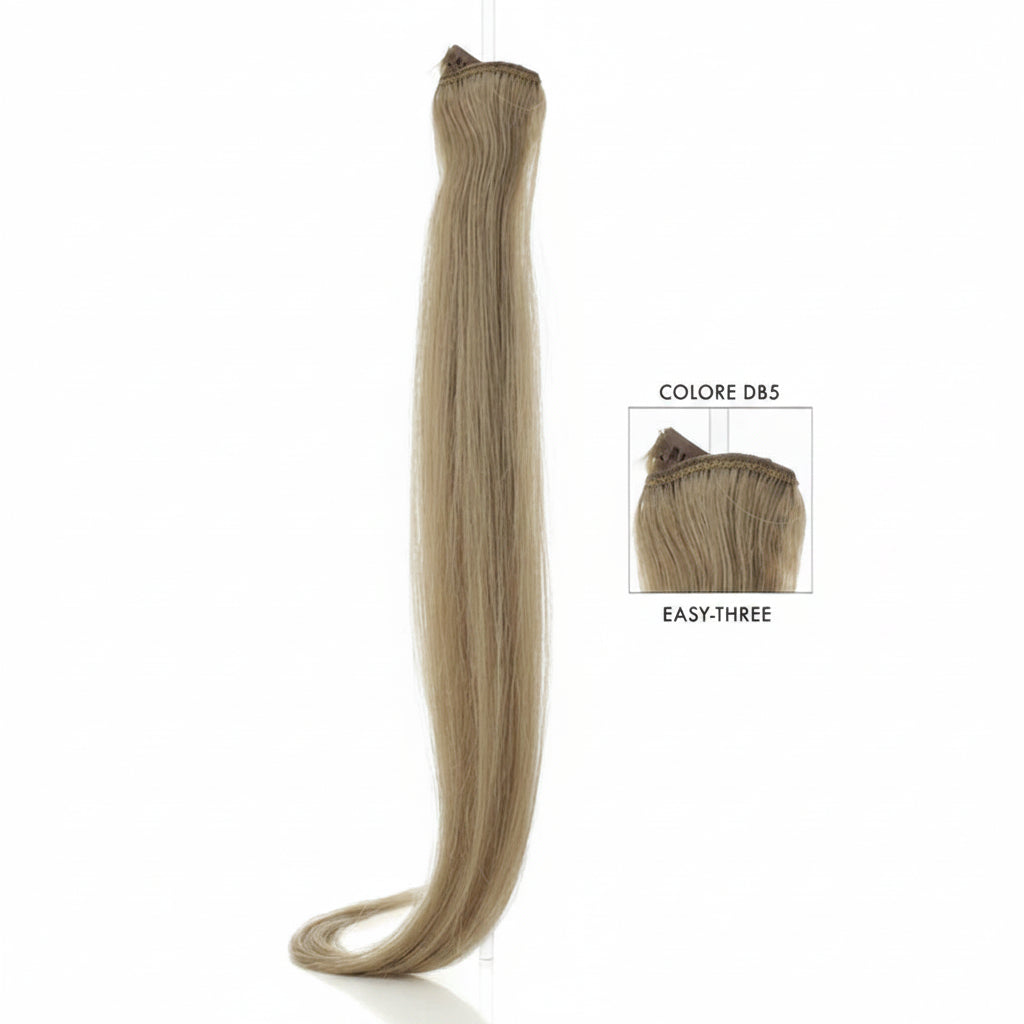 DI BIASE HAIR - Extension Clip 1 pezzo - 22 gr | DB5 Biondo Chiaro Sabbia