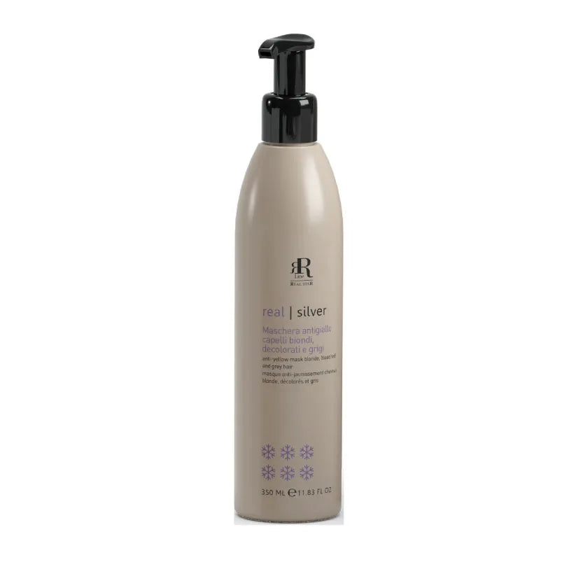 RR Real Star - Maschera Antigiallo Capelli Biondi, Decolorati e Grigi