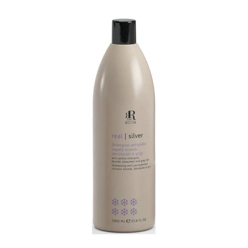 RR Real Star - Shampoo Antigiallo Capelli Biondi, Decolorati e Grigi