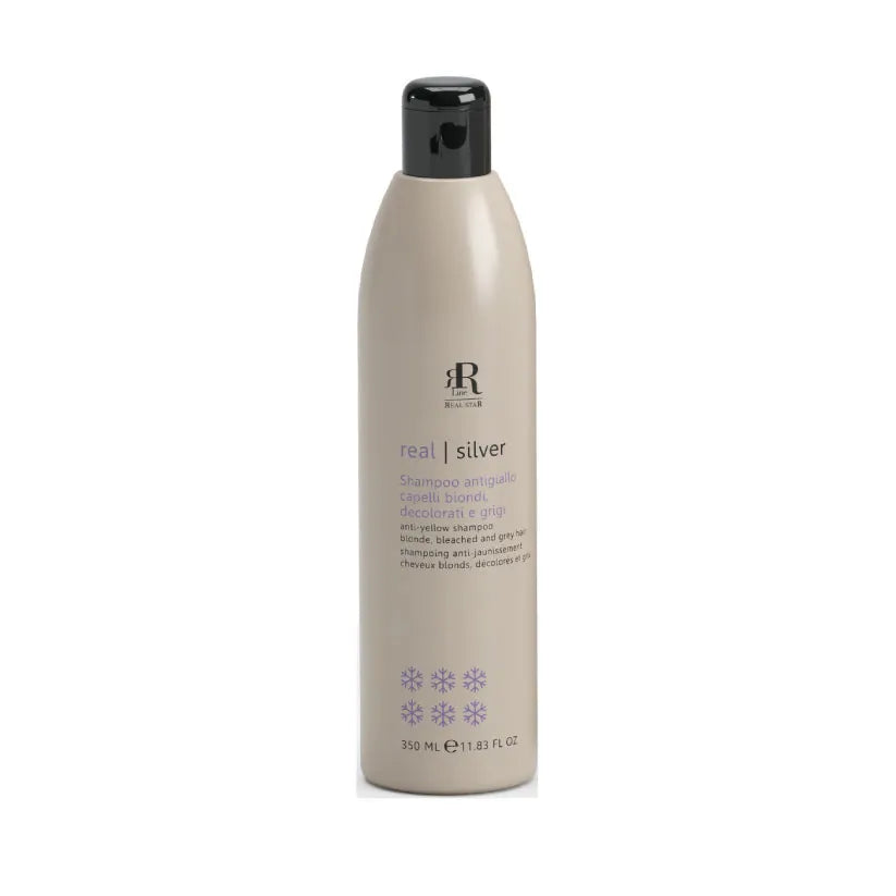 RR Real Star - Shampoo Antigiallo Capelli Biondi, Decolorati e Grigi