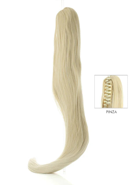 DI BIASE HAIR - Toupet Maya liscio 60 cm | 1001 Biondo Platino