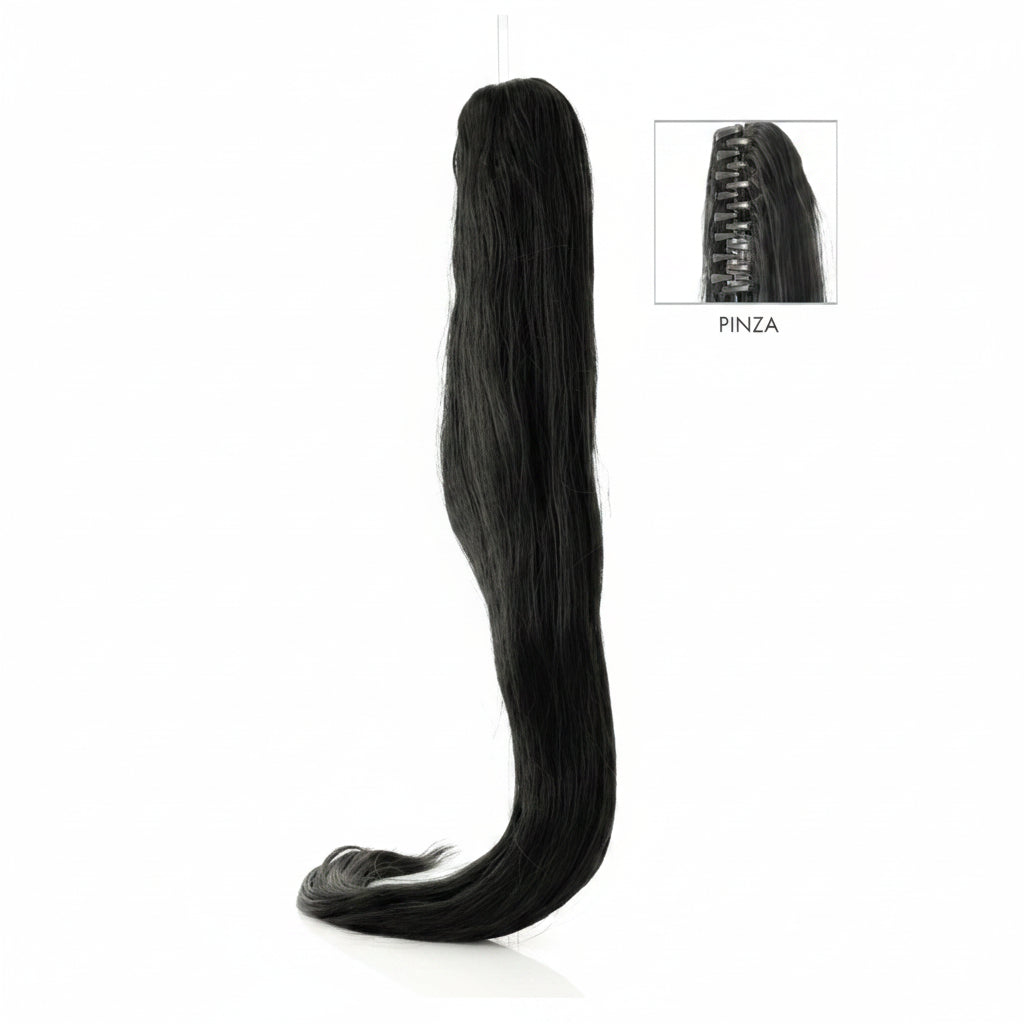 DI BIASE HAIR - Toupet Maya liscio 60 cm | 1B Nero