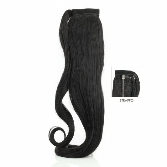 DI BIASE HAIR - Toupet Serena liscio 60 cm | 1B