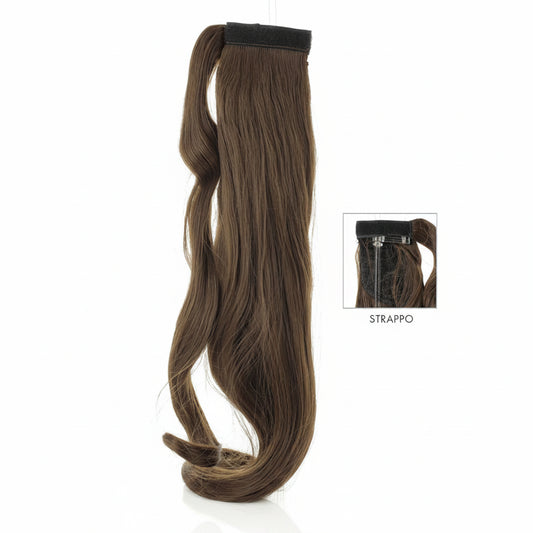 DI BIASE HAIR - Toupet Serena liscio 60 cm | 9 Biondo Scuro Naturale Dorato