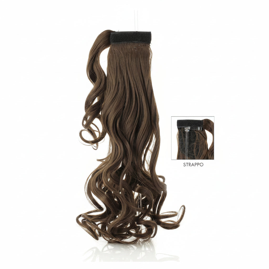 DI BIASE HAIR - Toupet Morena ondulato 60 cm | 9 Biondo Scuro Naturale Dorato