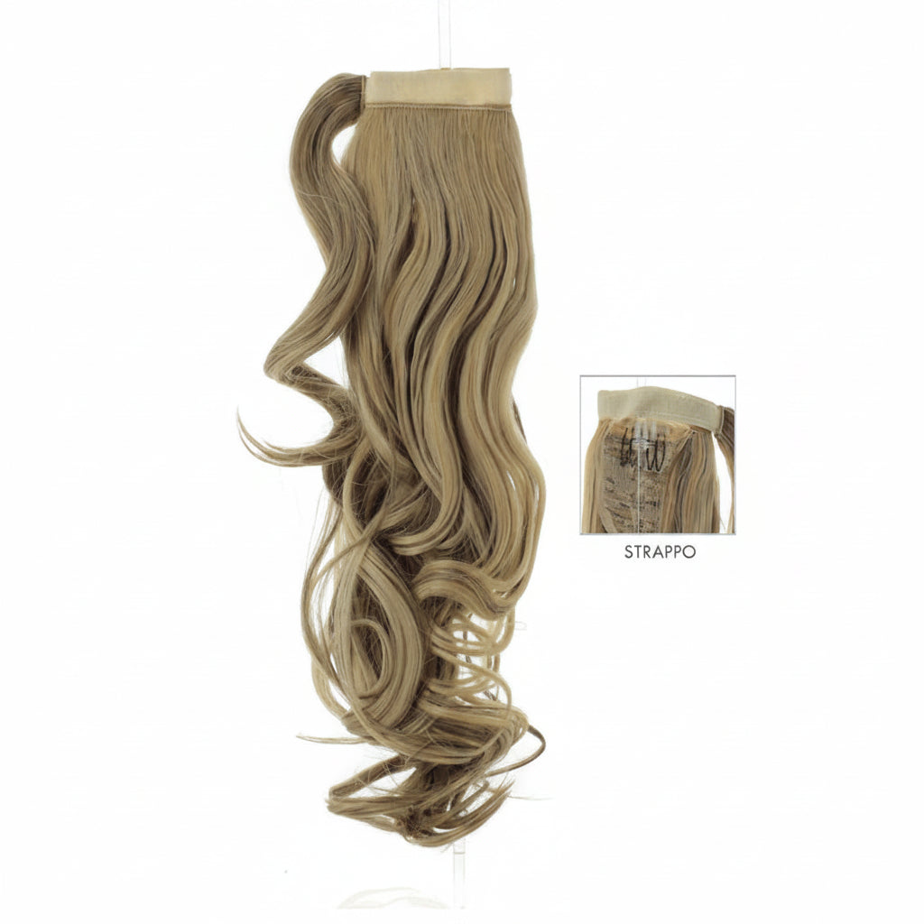 DI BIASE HAIR - Toupet Gaia ondulato 70cm | DB3 Biondo Dorato