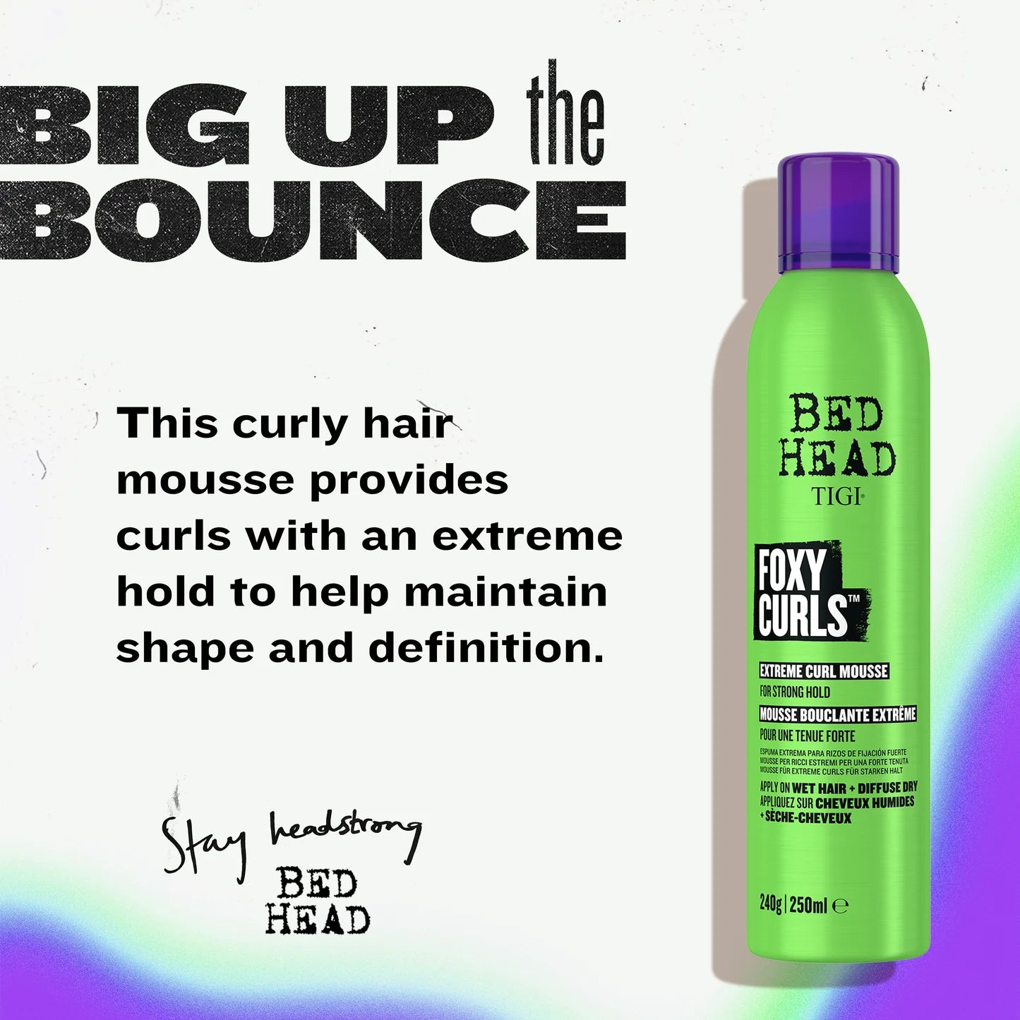 Foxy Curls™ Curly Hair Mousse for Strong Hold