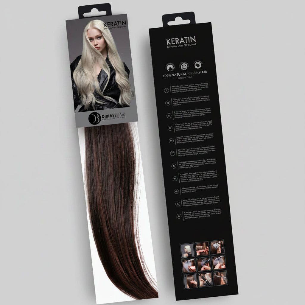 DI BIASE HAIR - Cheratina Naturale Liscio | 2 Castano Scuro
