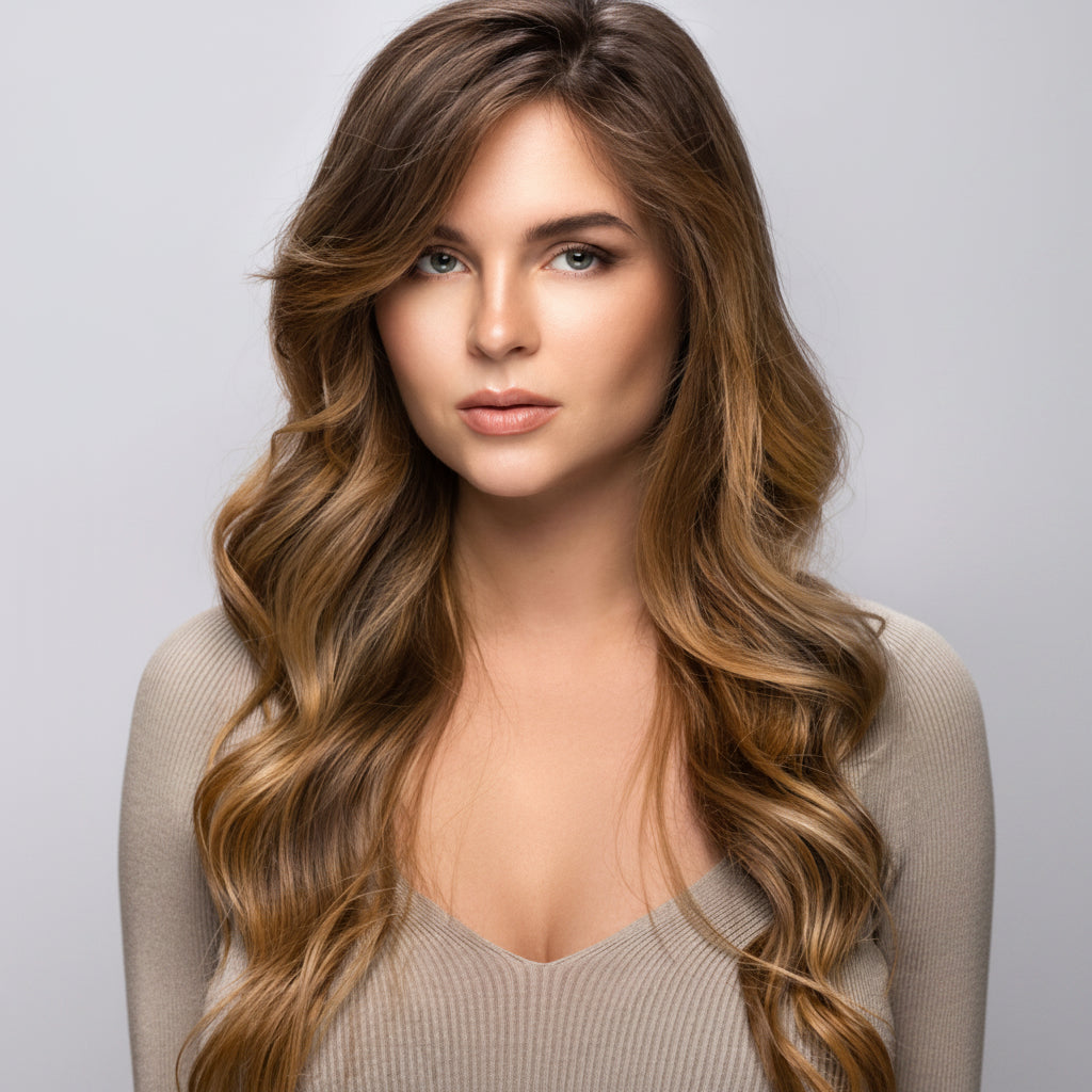 DI BIASE HAIR - Cheratina Naturale Ondulato | 14 Biondo Chiaro Dorato Rame