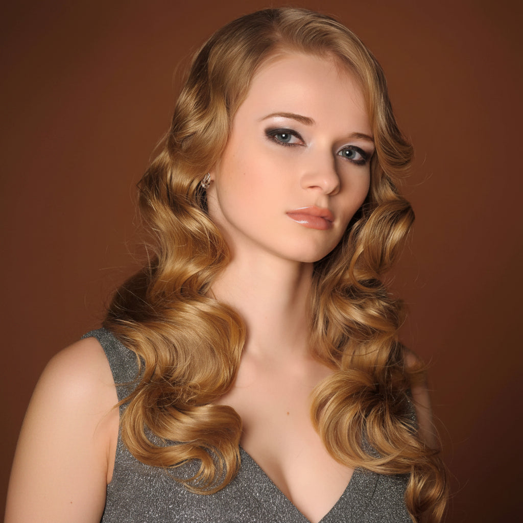 DI BIASE HAIR - Cheratina Naturale Ondulato | 17 Biondo Dorato Rame Intenso