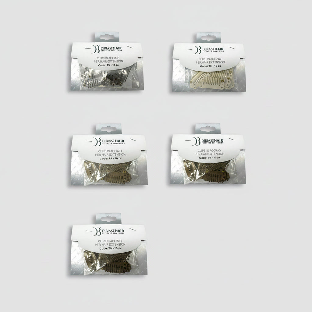 DI BIASE HAIR - Clip in acciaio - T9 10 PZ