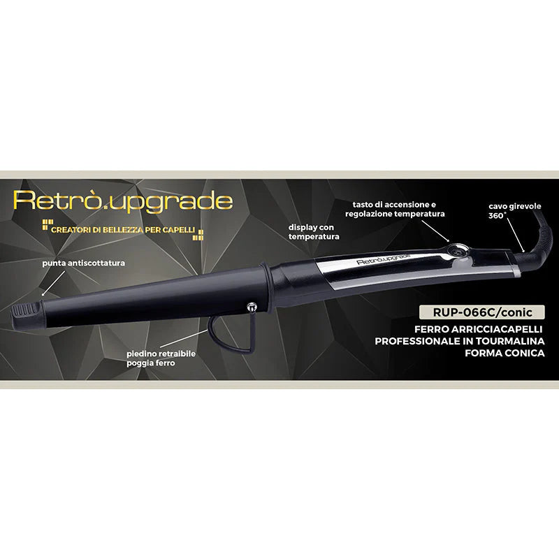 RETRÒ PROFESSIONAL - Ferro Rotante Arricciante RUP-064