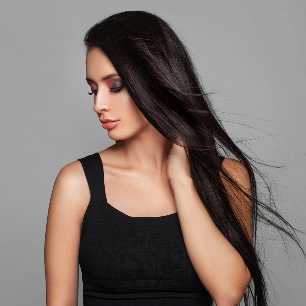DI BIASE HAIR - Tessitura liscia 100 gr | 1B Nero