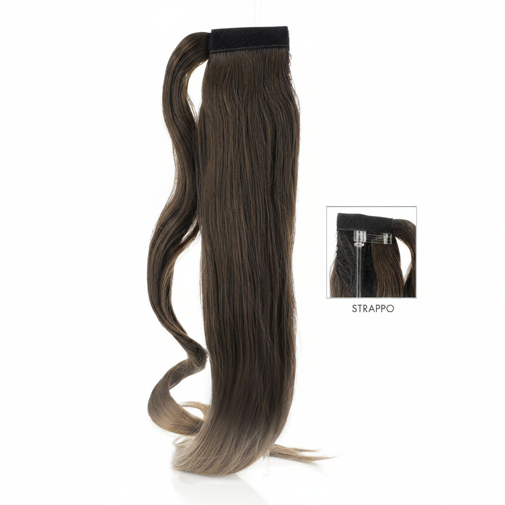 DI BIASE HAIR - Toupet Serena liscio 60 cm | 18/24