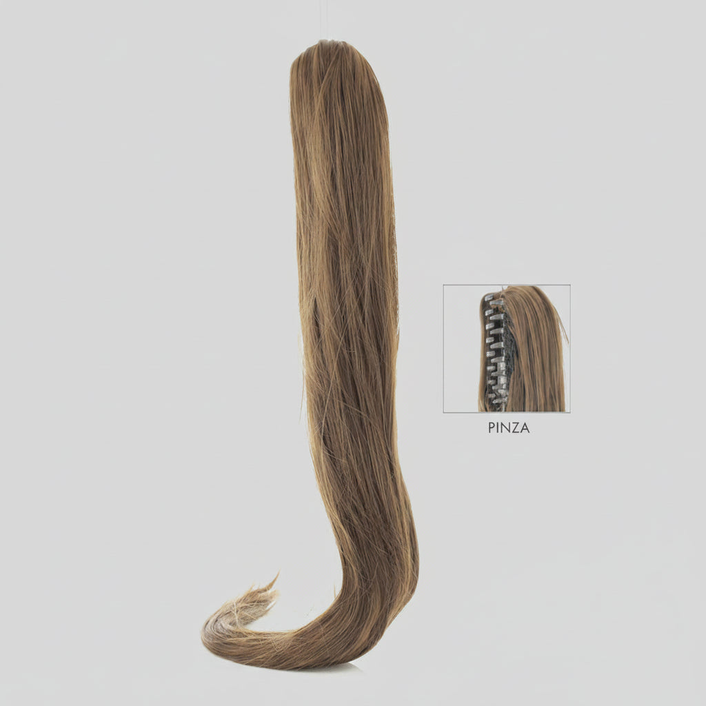 DI BIASE HAIR - Toupet Maya liscio 60 cm | 12 Biondo Dorato Rame